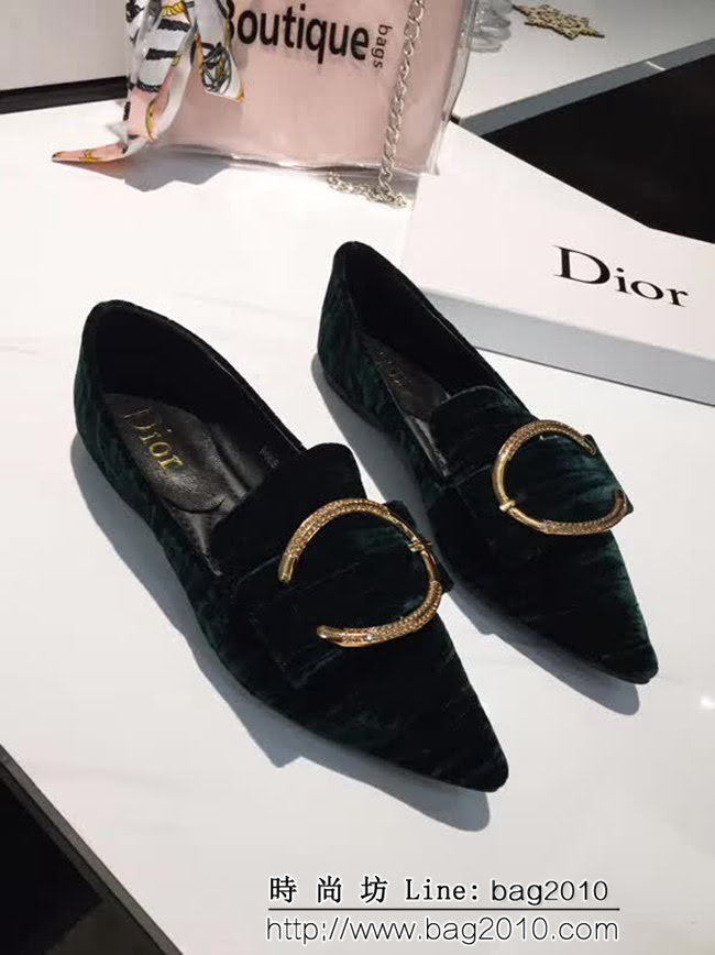 DIOR迪奧 新款 韓國絨 高端時尚 秋冬女單鞋  QZS1691